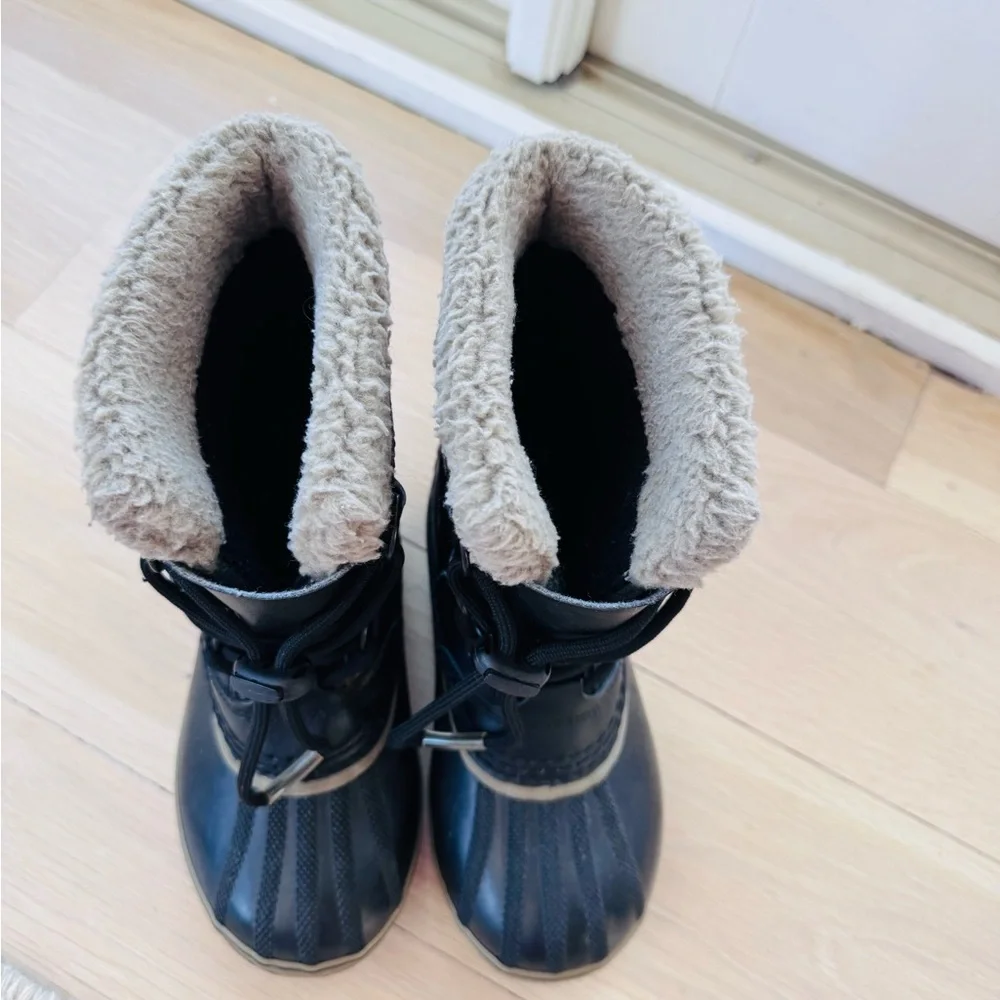 Sorel Yoot Pack TP Kids Snow Boots -Waterproof - Size 2 - Unisex - Black -